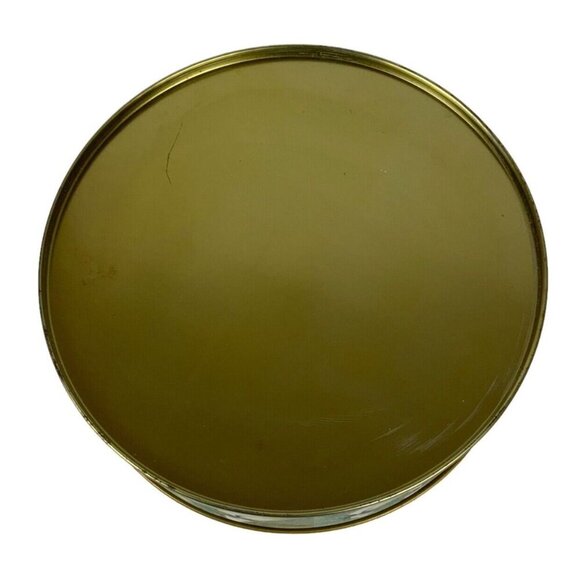 Vintage 1980s Round Winter Geese Tin With Blue Bows For Cookies & Biscuits - Picture 5 of 7